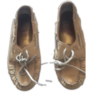 Gold Sperry Topsiders